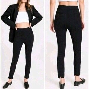 SPANX The Perfect Black Pant Women Medium Ankle Back Seam Ponte Pull On Skinny